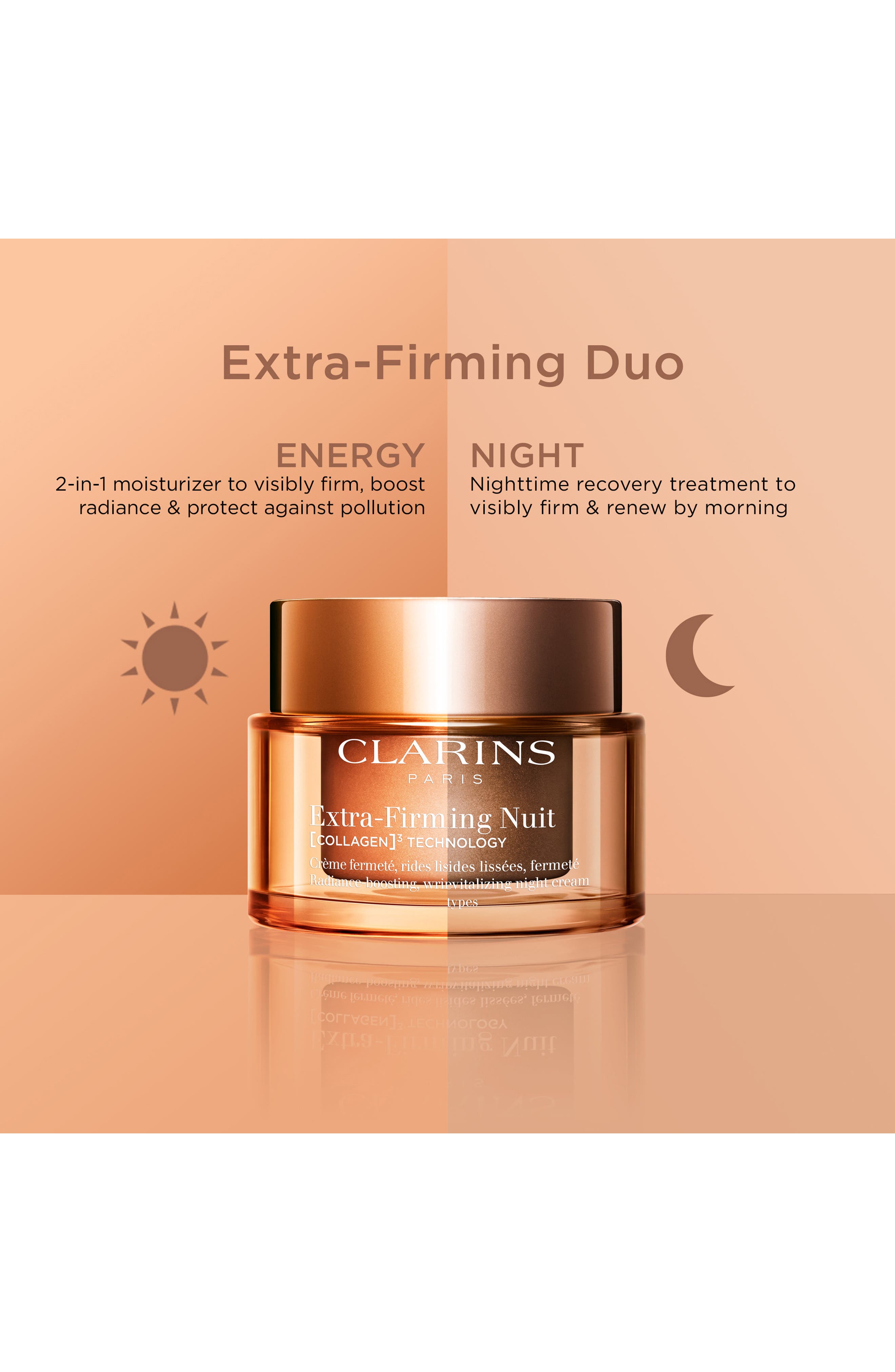 Clarins Extra-Firming Night Refillable Moisturizer with Collagen