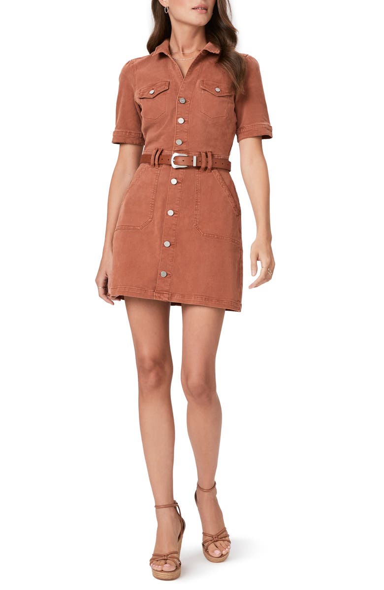 PAIGE Mayslie Denim Shirtdress, Main, color, 