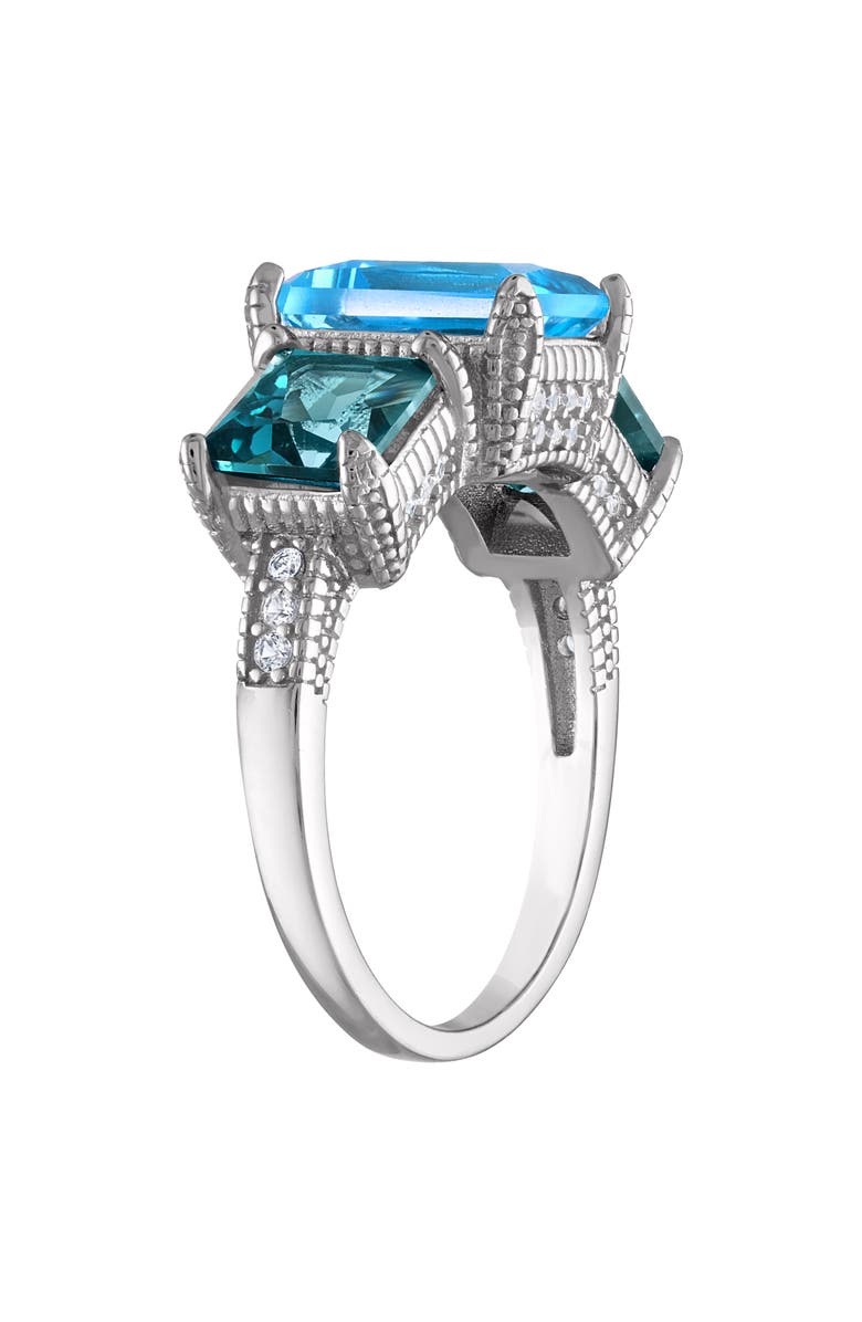 FZN Sterling Silver Blue Topaz Ring, Alternate, color, Blue Topaz