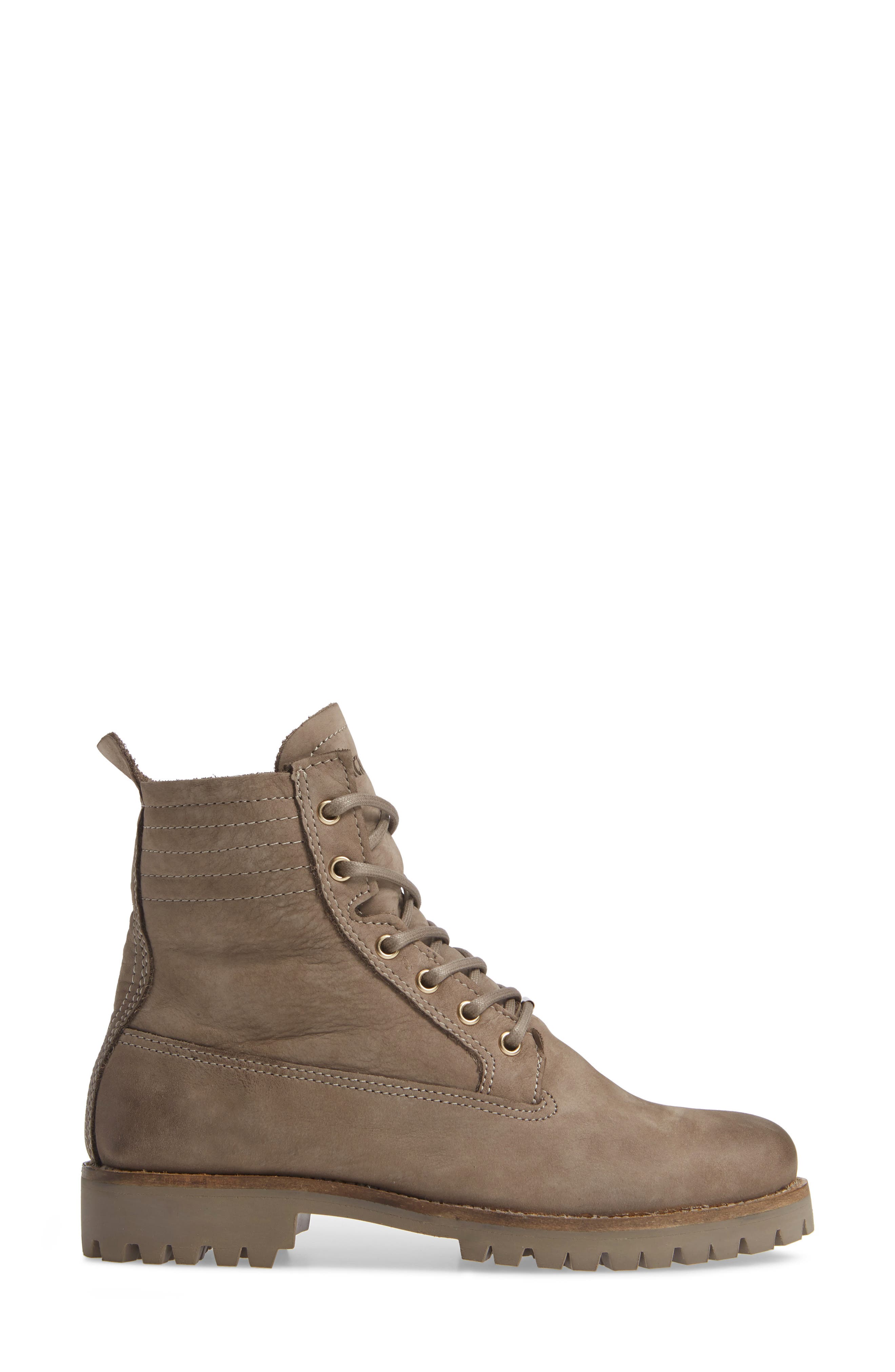 OL22 Lace-Up Boot with Genuine Shearling Lining, Alternate, color, FUNGI LEATHER