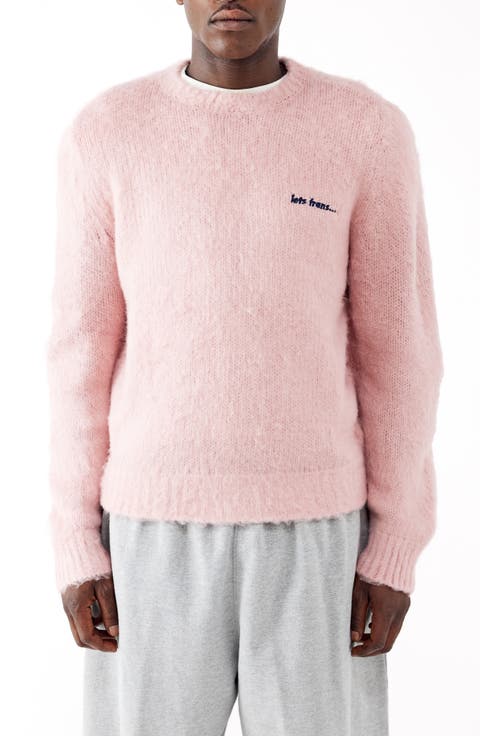 Brushed IF Embroidered Crewneck Sweater