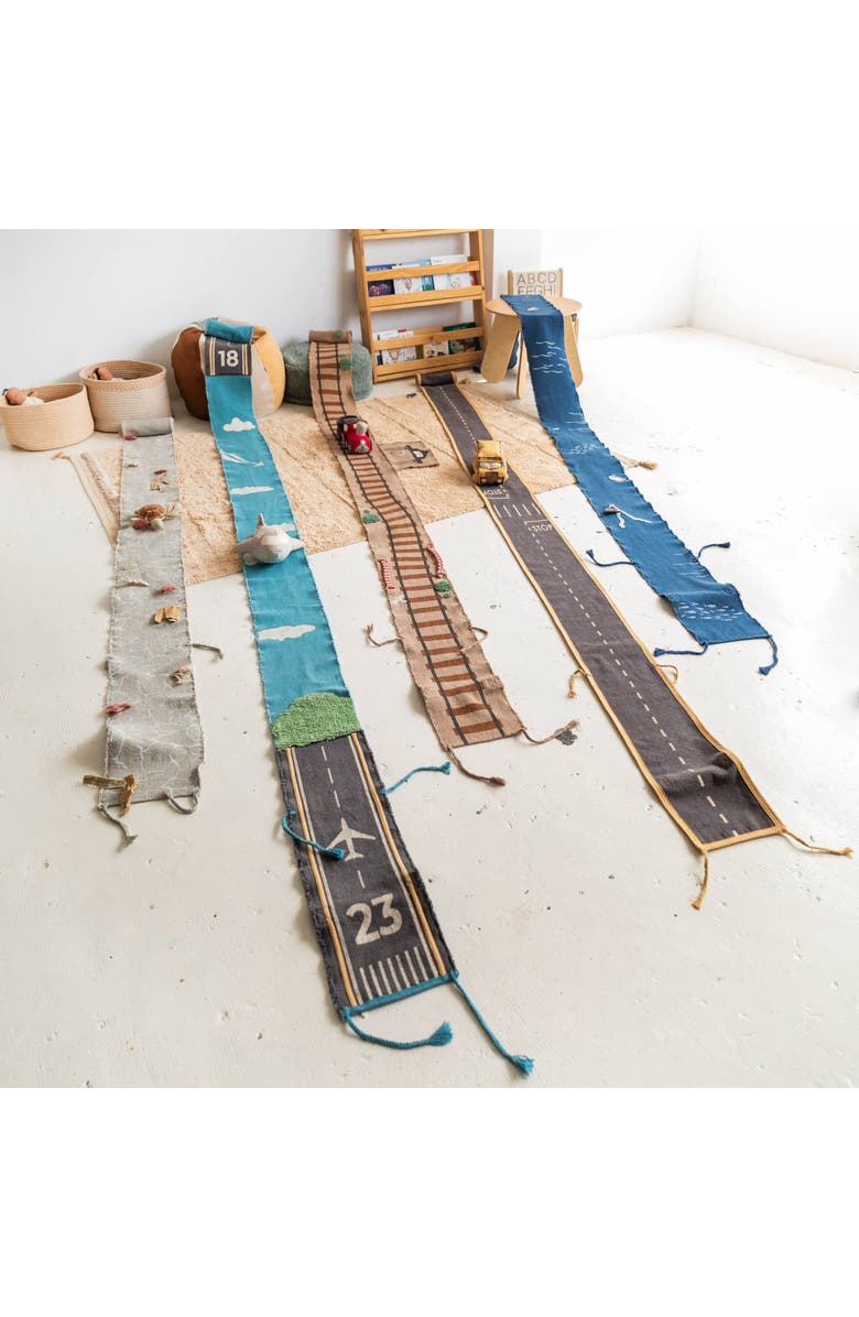 Lorena Canals Soft toy Ride & Roll, Alternate, color, Light Blue With Grey