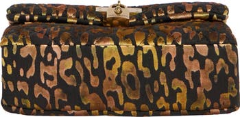 Leopard Print Velvet Mini Brixton Crossbody Bag
