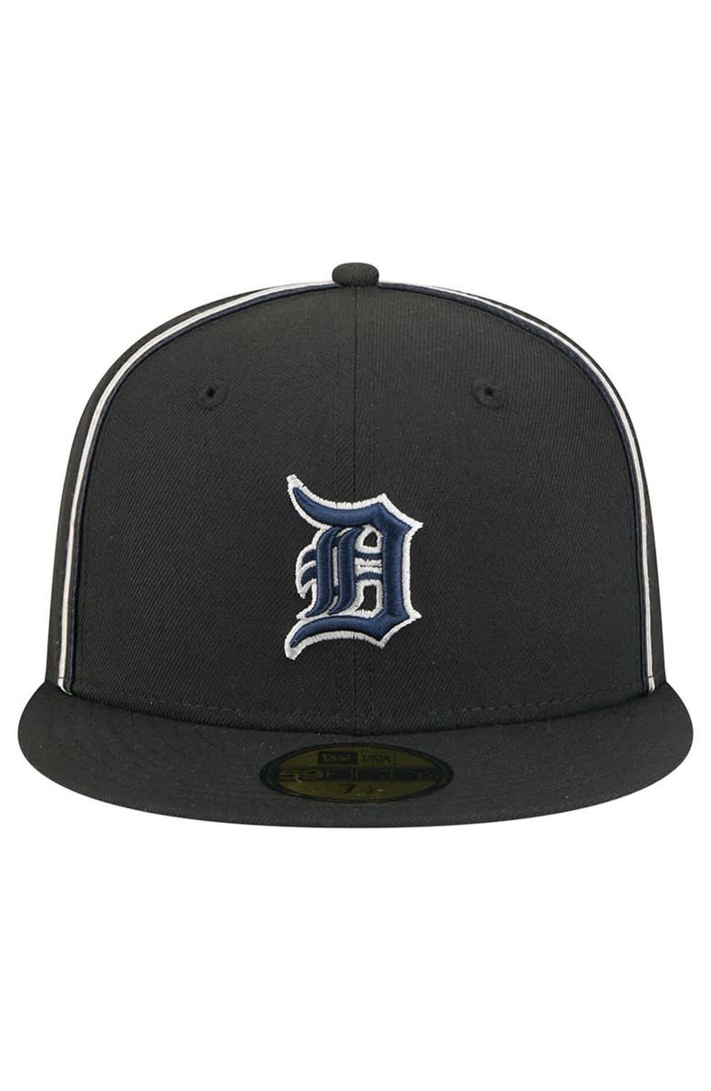 New Era Men's New Era Black Detroit Tigers Soutache 59FIFTY Fitted Hat, Alternate, color, Black