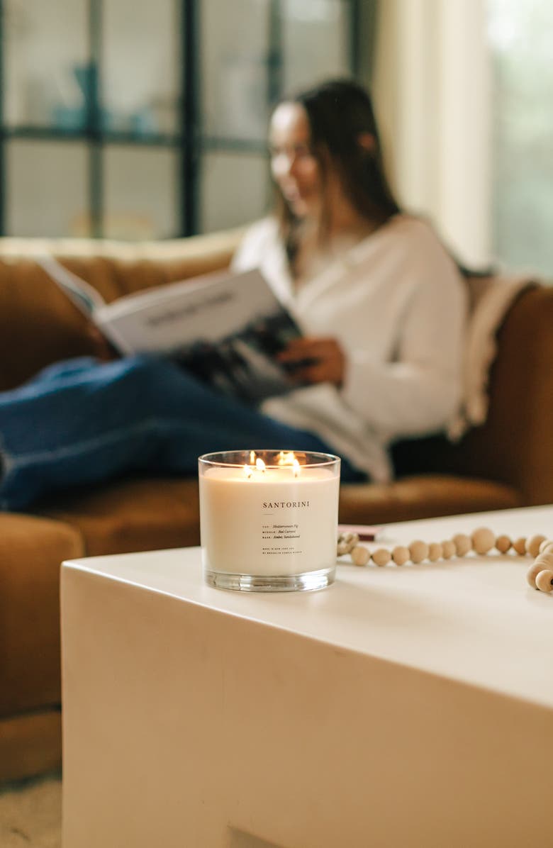 BROOKLYN CANDLE STUDIO Santorini Xl 3-Wick Candle, Alternate, color, Santorini