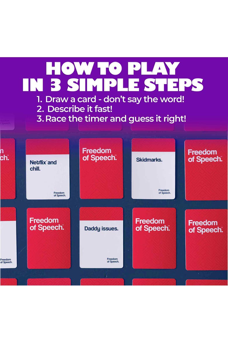Freedom of Speech Card Board Game for Adults and Family, Alternate, color, Adult