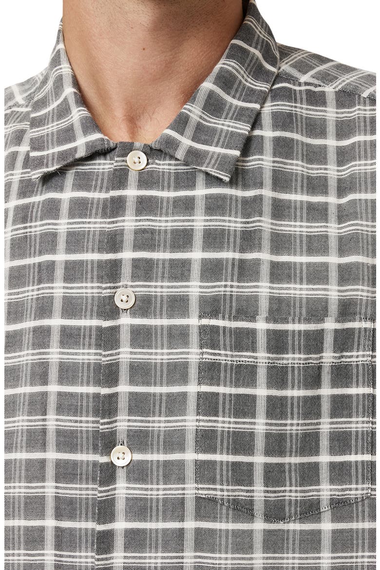 Sandy Cotton Button-Up Shirt, Alternate, color, EBONY GREY