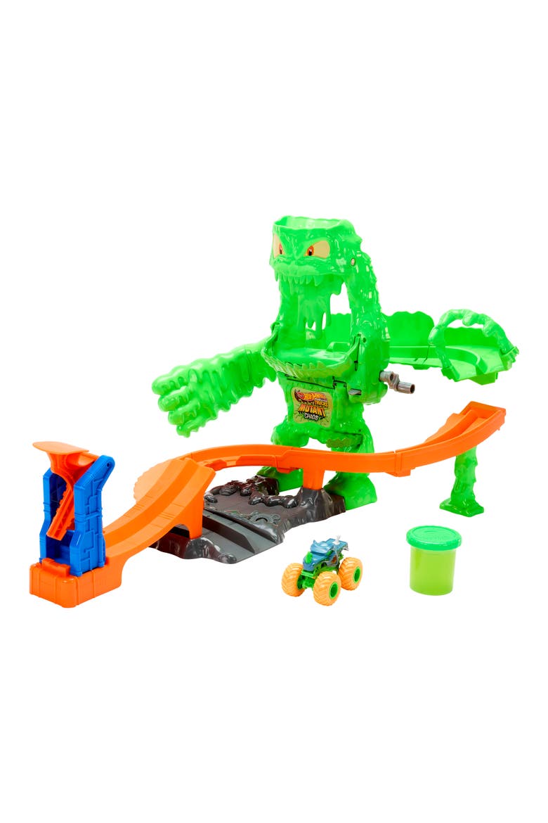 Monster Trucks Mutant Monster Takedown Playset with Toy Truck & Slime, Alternate, color, NONE