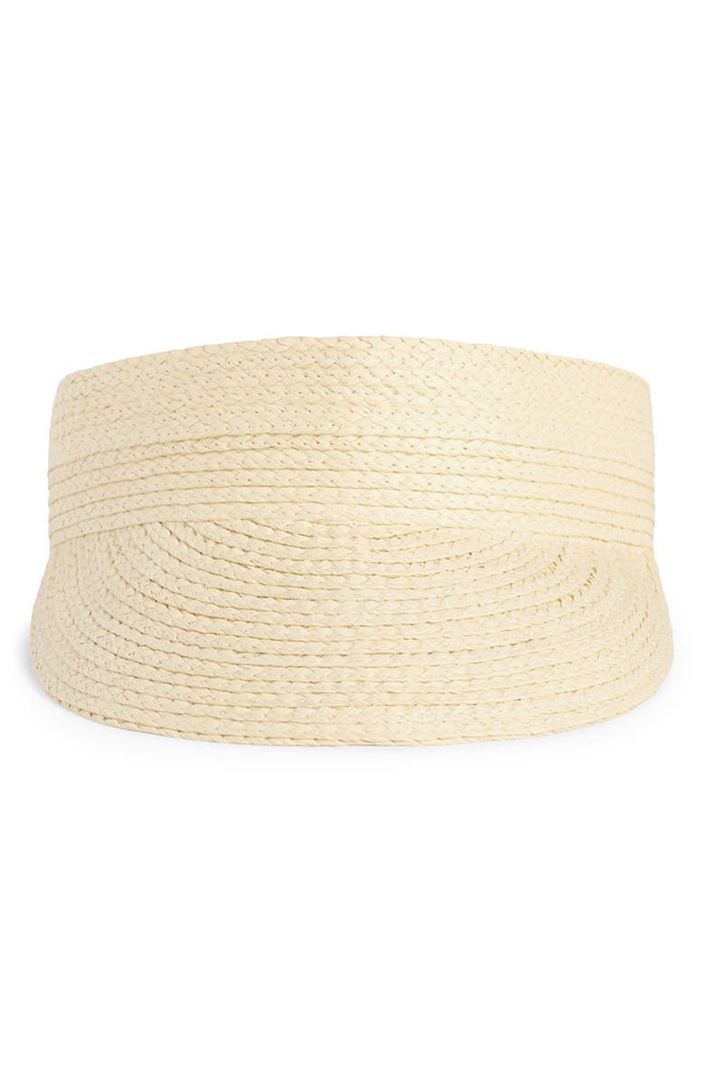 Favorite Daughter The Straw Visor, Main, color, Natural