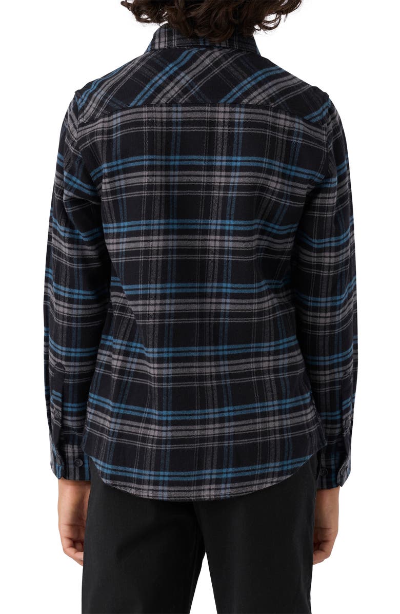 O'Neill Kids' Redmond Plaid Flannel Button-Up Shirt, Alternate, color,