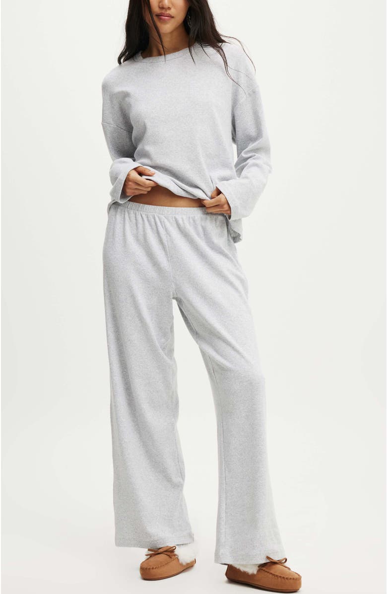 COTTON ON BODY Women's Pointelle Long Sleeve Top, Alternate, color, 