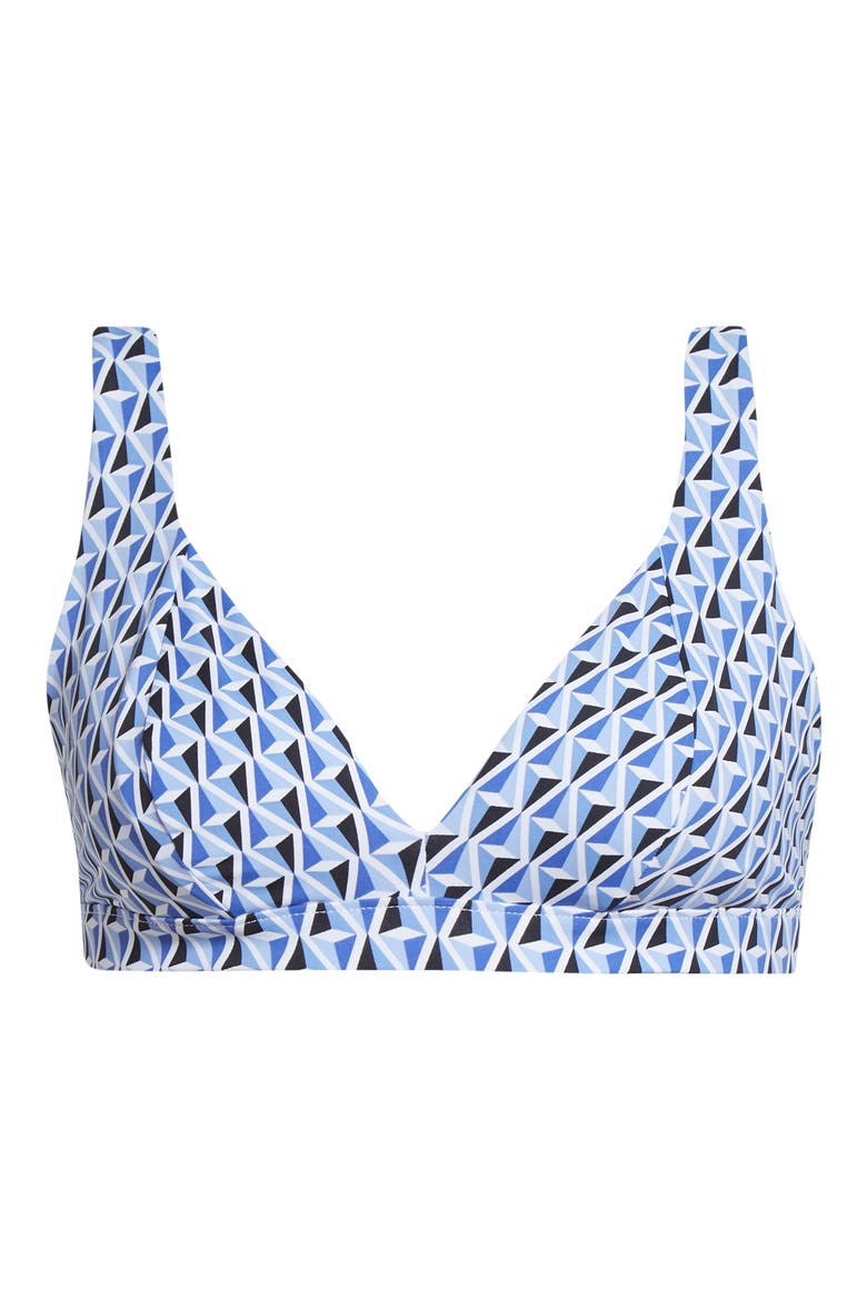 Arena Beachwear Print Bikini Top, Alternate, color, CORNFLOWER BLUE