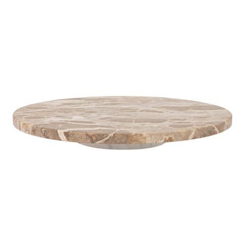 Scandinavian Round Marble Lazy Susan
