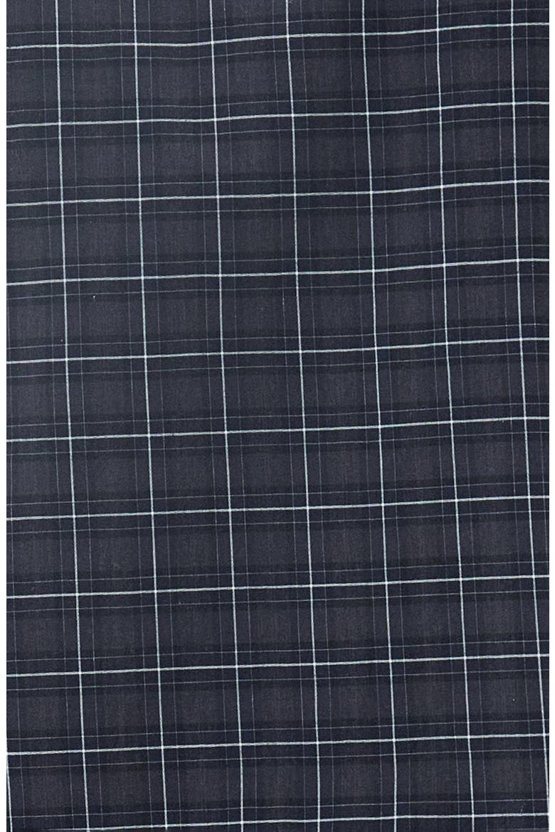Lomond Tailored Fit Plaid Stretch Cotton Button-Down Shirt, Alternate, color, BLACK SLATE