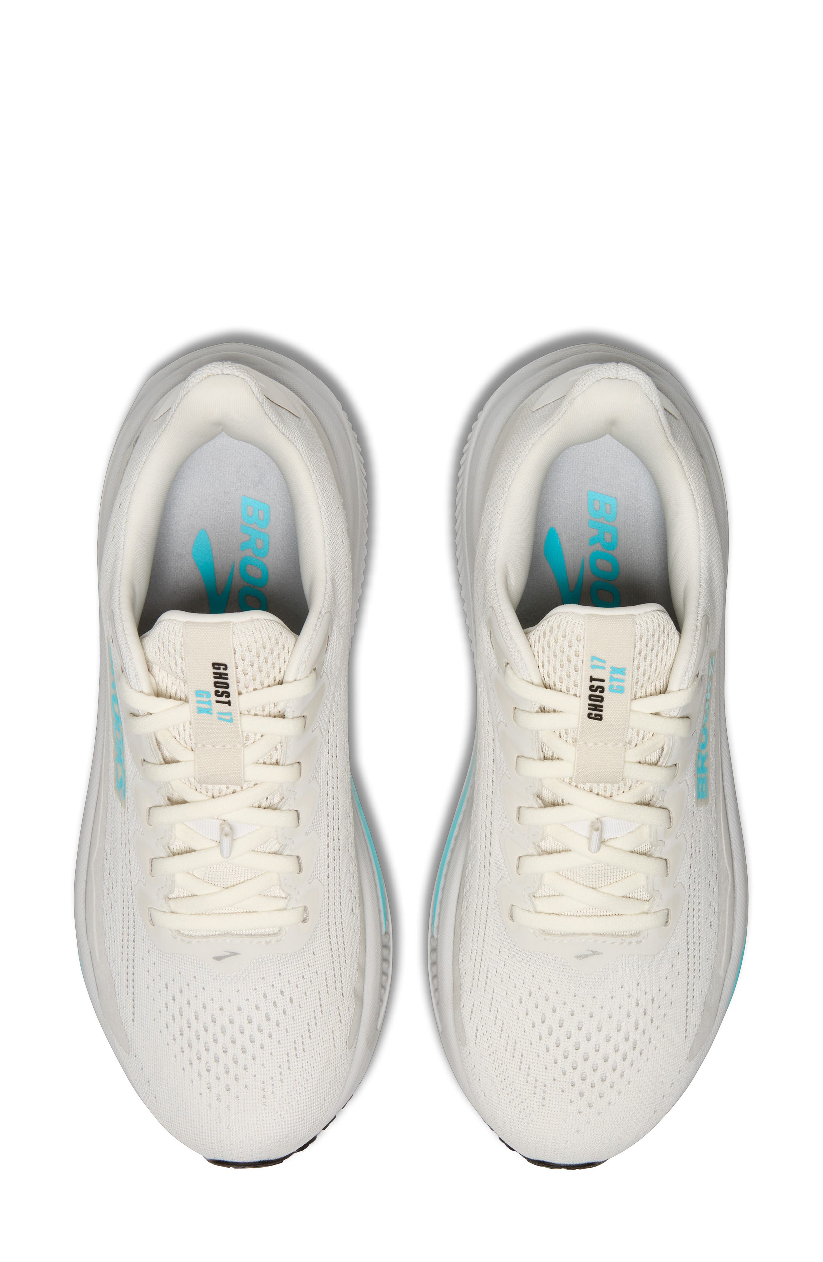 Brooks Ghost 17 GTX Gore-Tex<sup>®</sup> Waterproof Running Shoe, Alternate, color, Coconut/ Oyster/ Blue