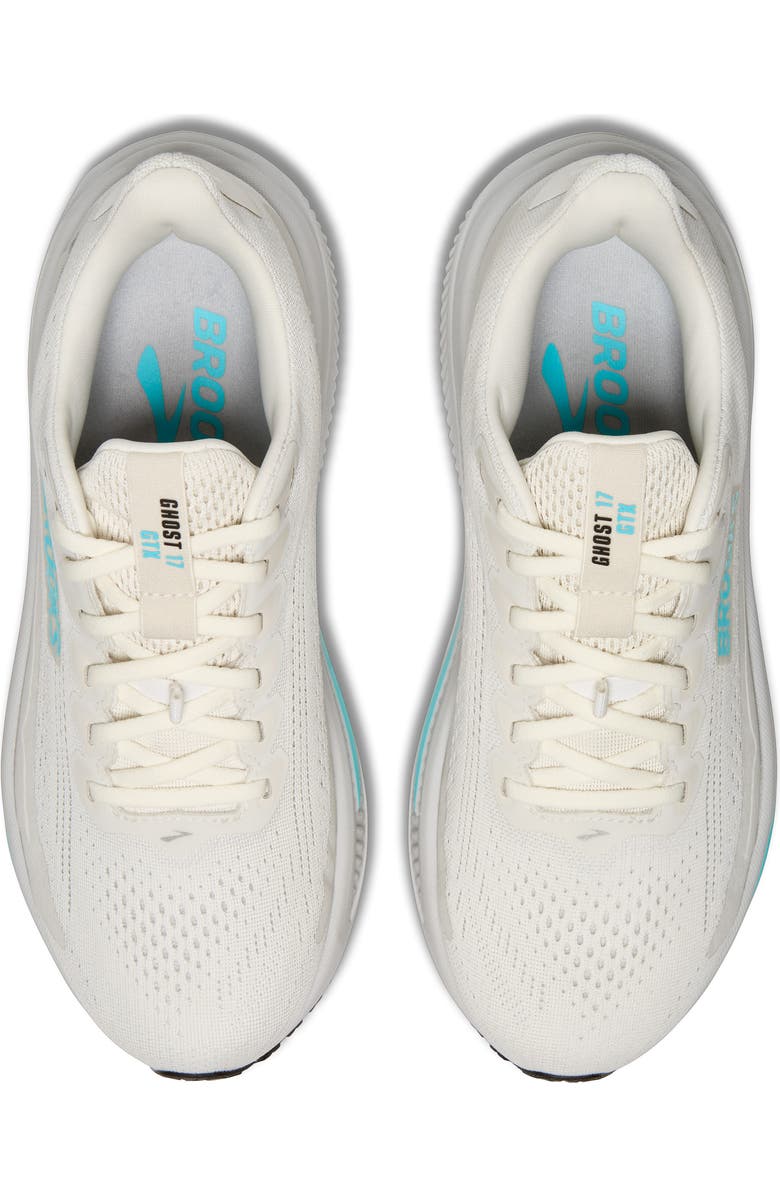 Brooks Ghost 17 GTX Gore-Tex<sup>®</sup> Waterproof Running Shoe, Alternate, color, Coconut/ Oyster/ Blue