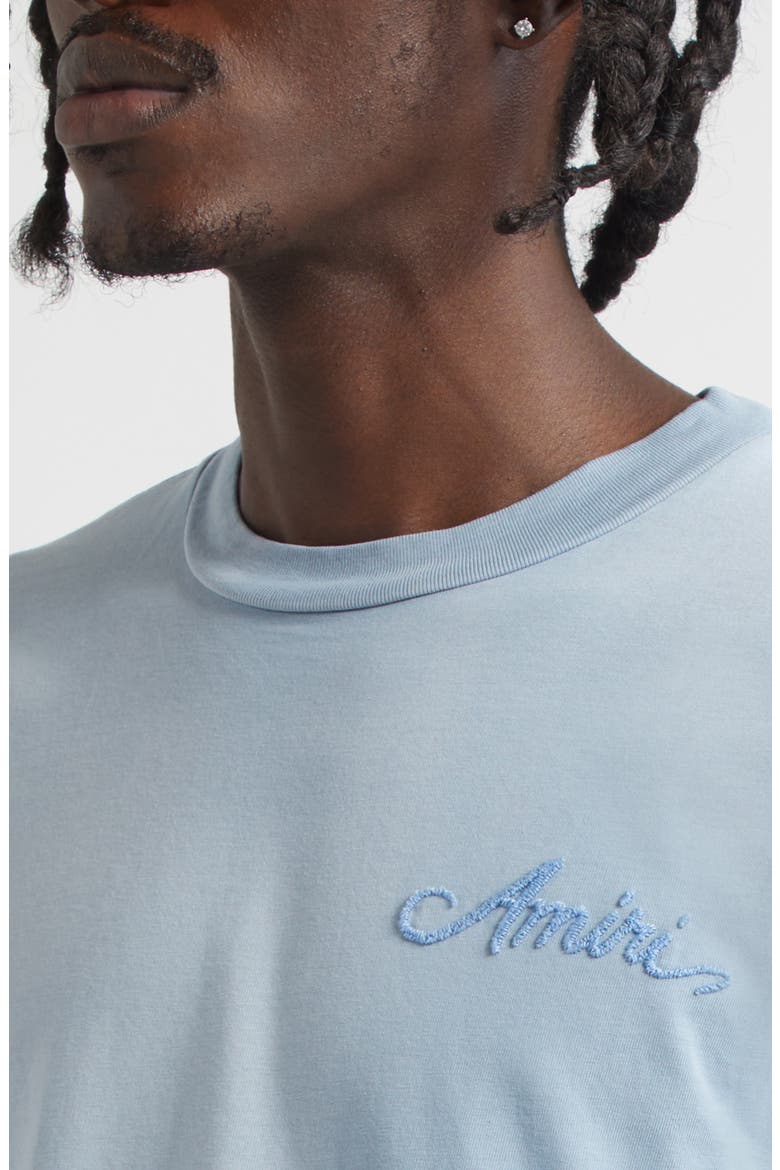 Bleached Bandana Patch T-Shirt, Alternate, color, ASHLEY BLUE