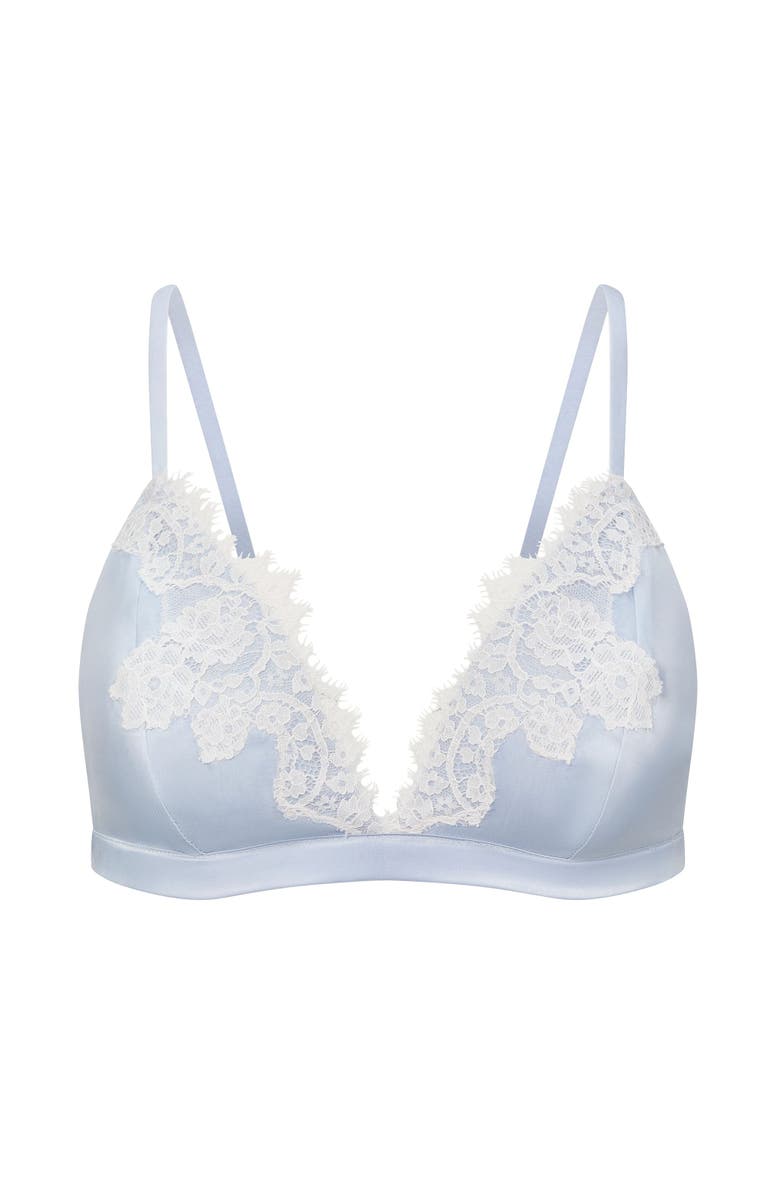 Adore Me Vegan Unlined Bralette Bra, Alternate, color, Medium Blue