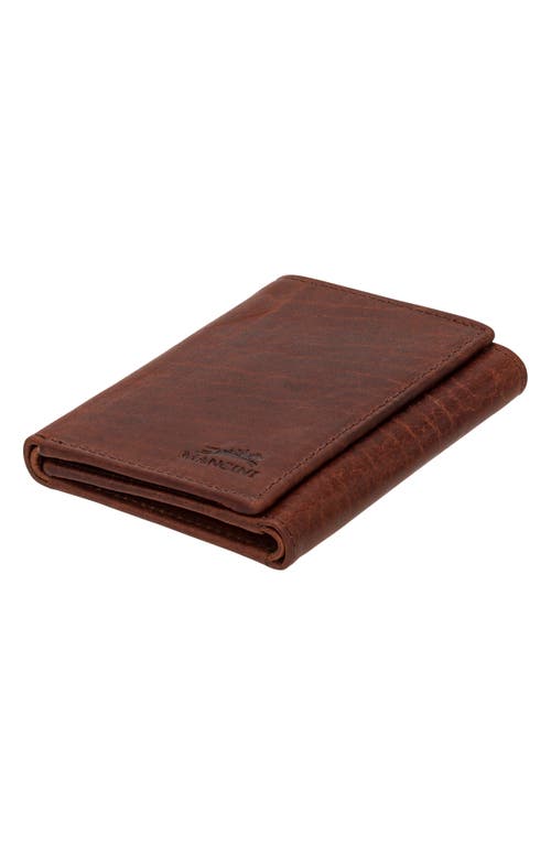 Mancini Rfid Trifold Wallet In Brown