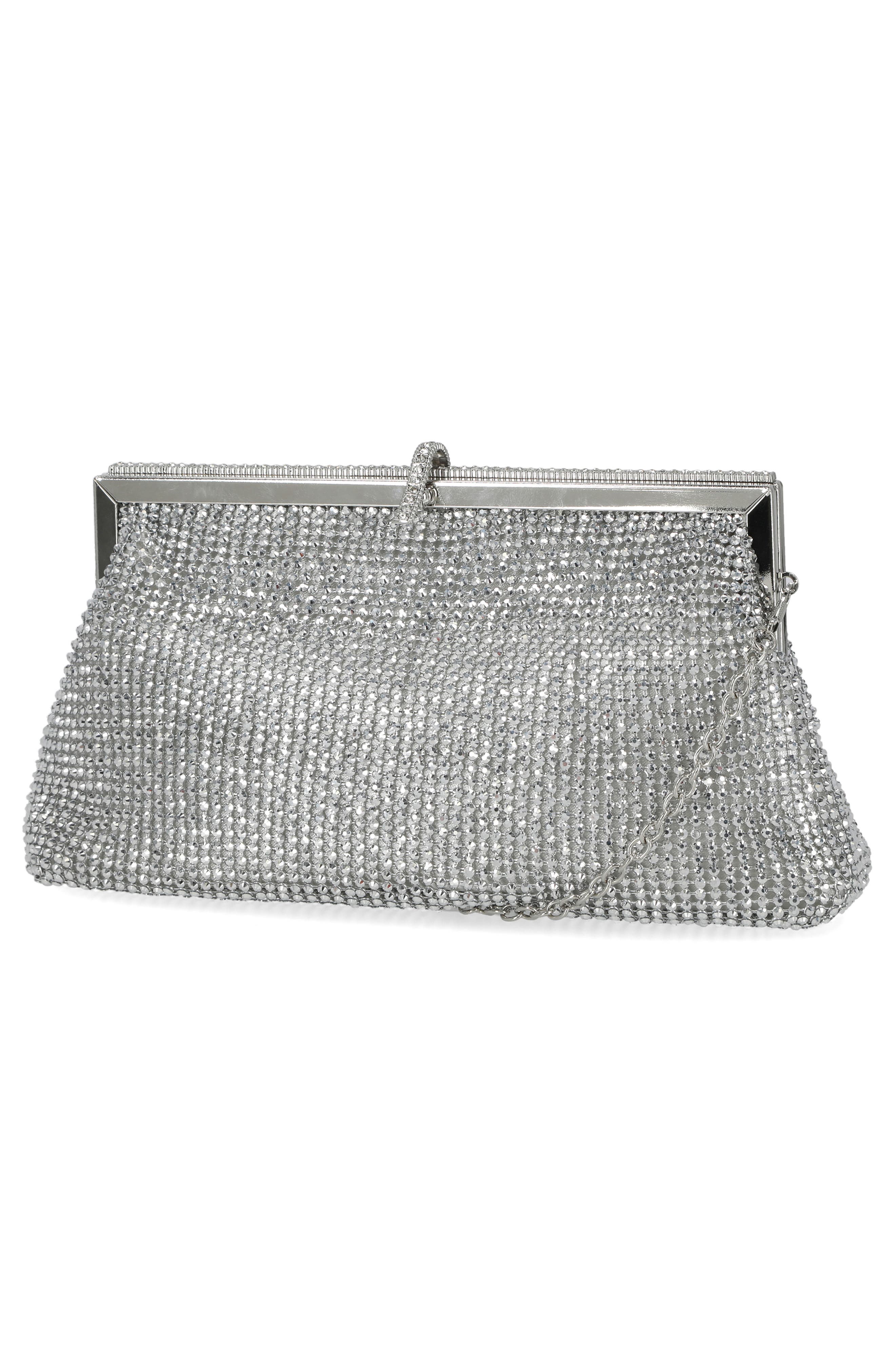 Jessica McClintock Garnet Frame Clutch, Alternate, color, 