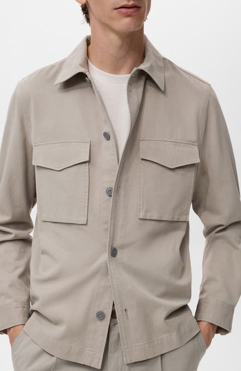 Regular Fit Lyocell & Cotton Jacket