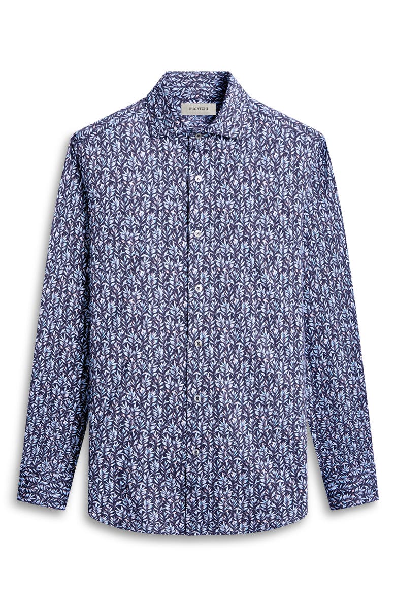 Bugatchi Devon OoohCotton<sup>®</sup> Button-Up Shirt, Alternate, color, Black