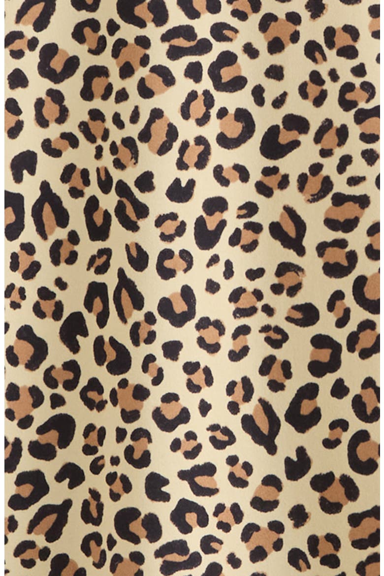 Kids' Short Pajamas, Alternate, color, TAN BLACK CHEETAH