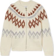 Reiss Kids' Ella Jr. Fair Isle Cardigan