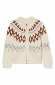 Reiss Kids' Ella Jr. Fair Isle Cardigan