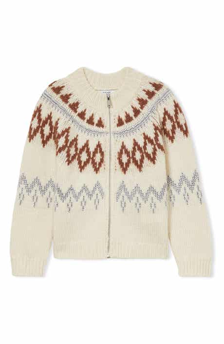 Reiss Kids' Ella Jr. Fair Isle Cardigan