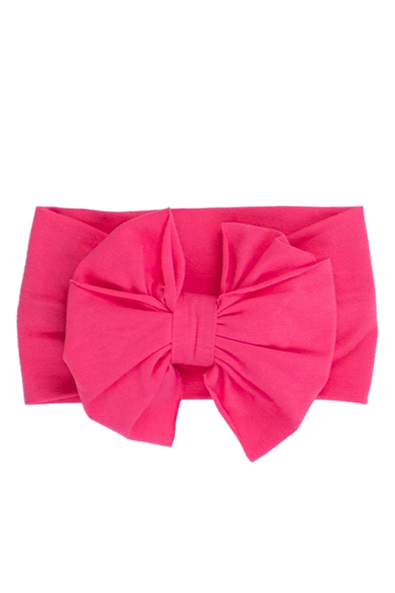 Big Bow Headband, Main, color, Hot Pink