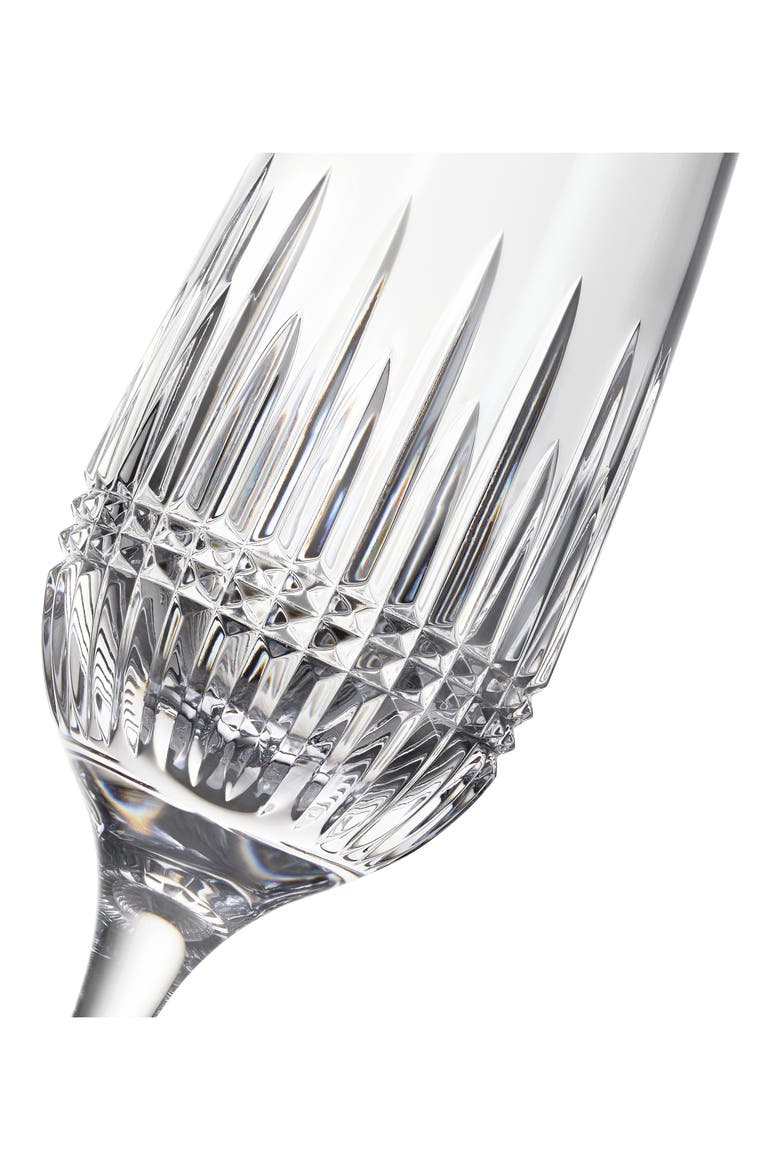 Lismore Diamond Essence Set of 2 Crystal Champagne Flutes, Alternate, color, CLEAR