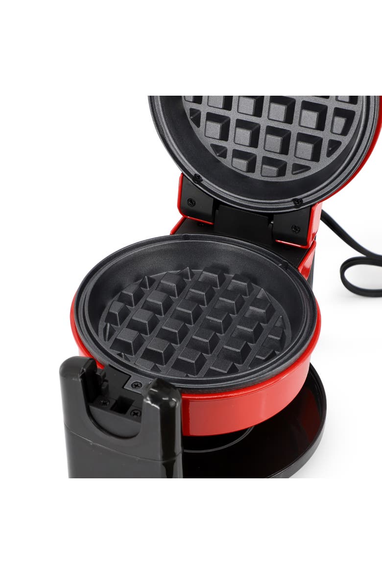 Electric Flip 5 Inch Belgian Waffle Make, Alternate, color, Red