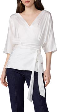 Diane von Furstenberg Amara Wrap Top