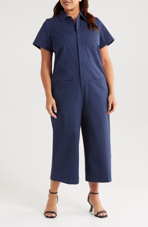 Kate Twill Jumpsuit (Plus)