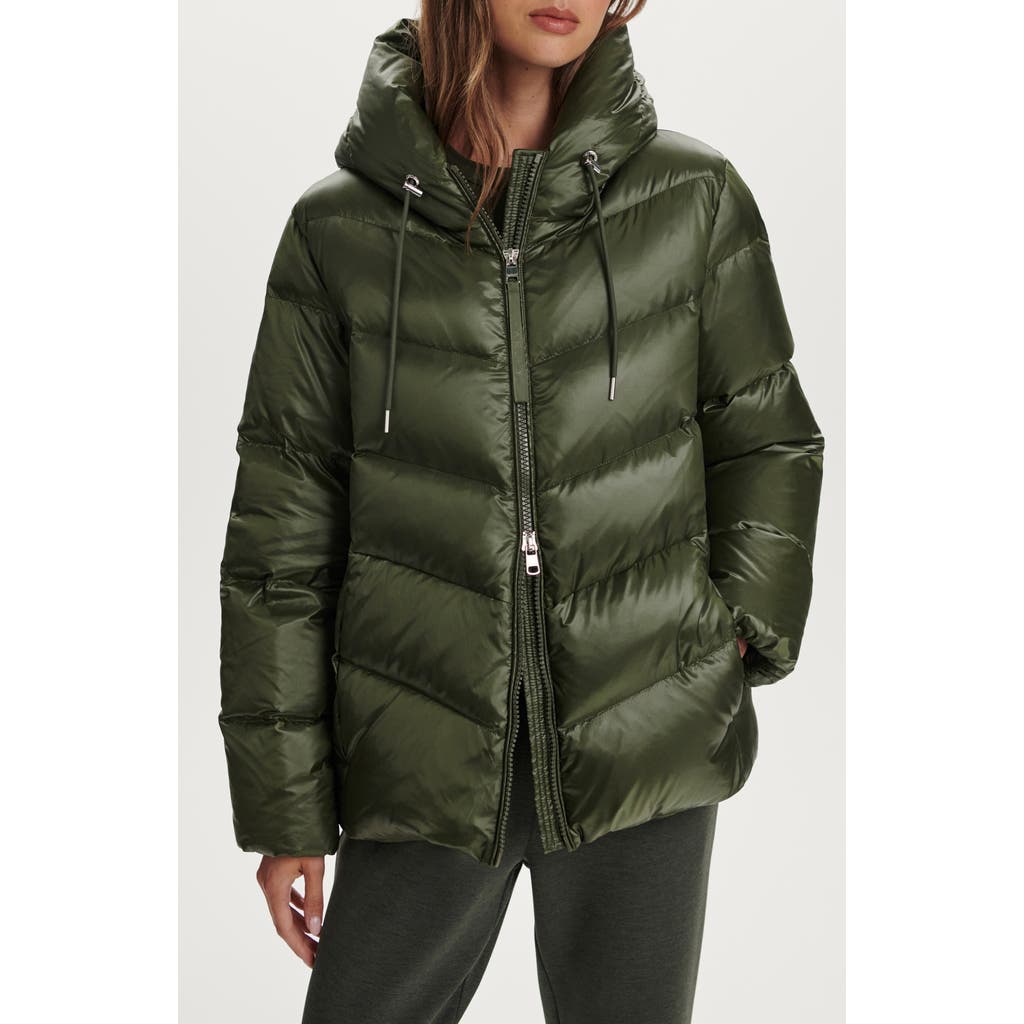 Varley Madelina Down Puffer Jacket In Green