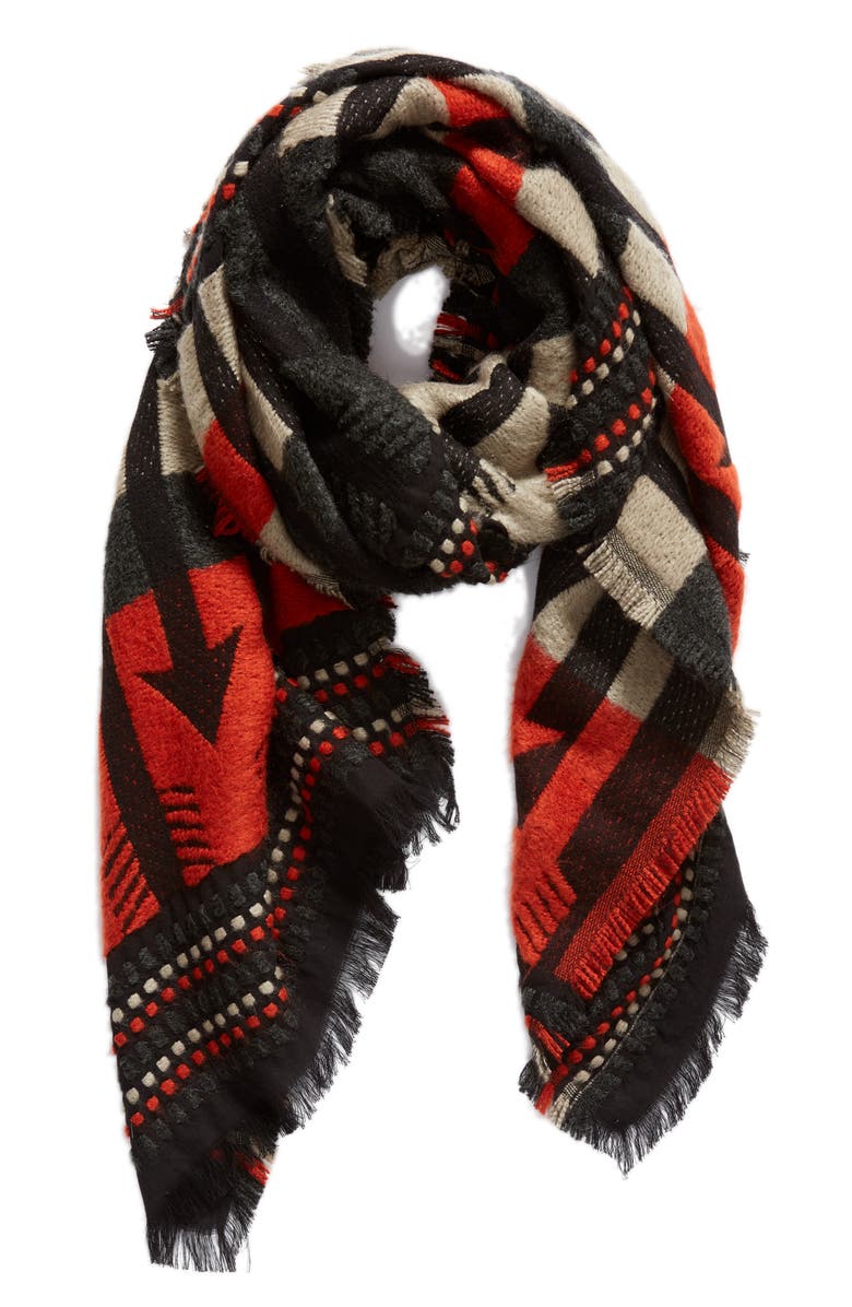 Mackage Aro Jacquard Scarf, Alternate, color, 
