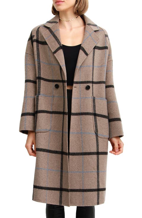 Publisher Double Breasted Wool Blend Coat
