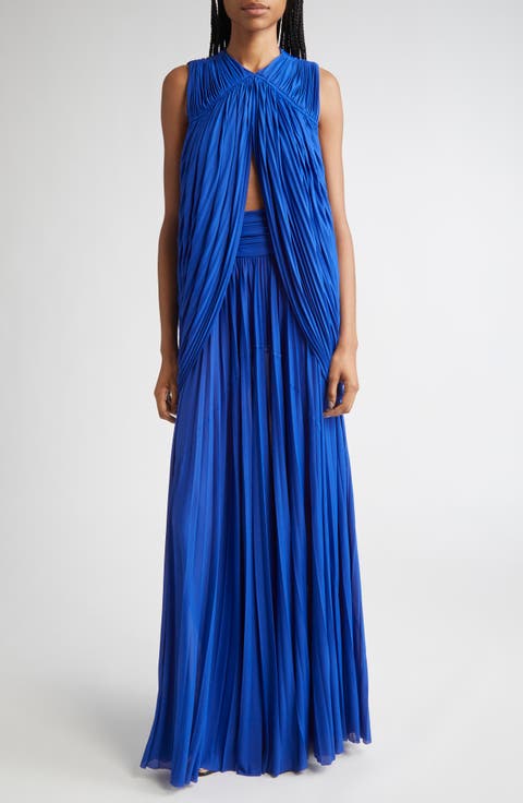 Bari Draped Jersey Two-Piece Dress