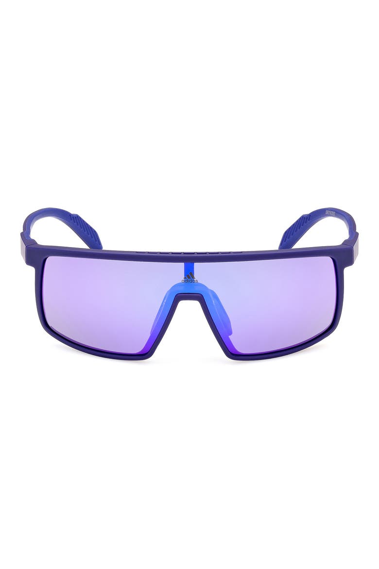 Shield Sunglasses, Main, color, BLUE / MIRROR VIOLET