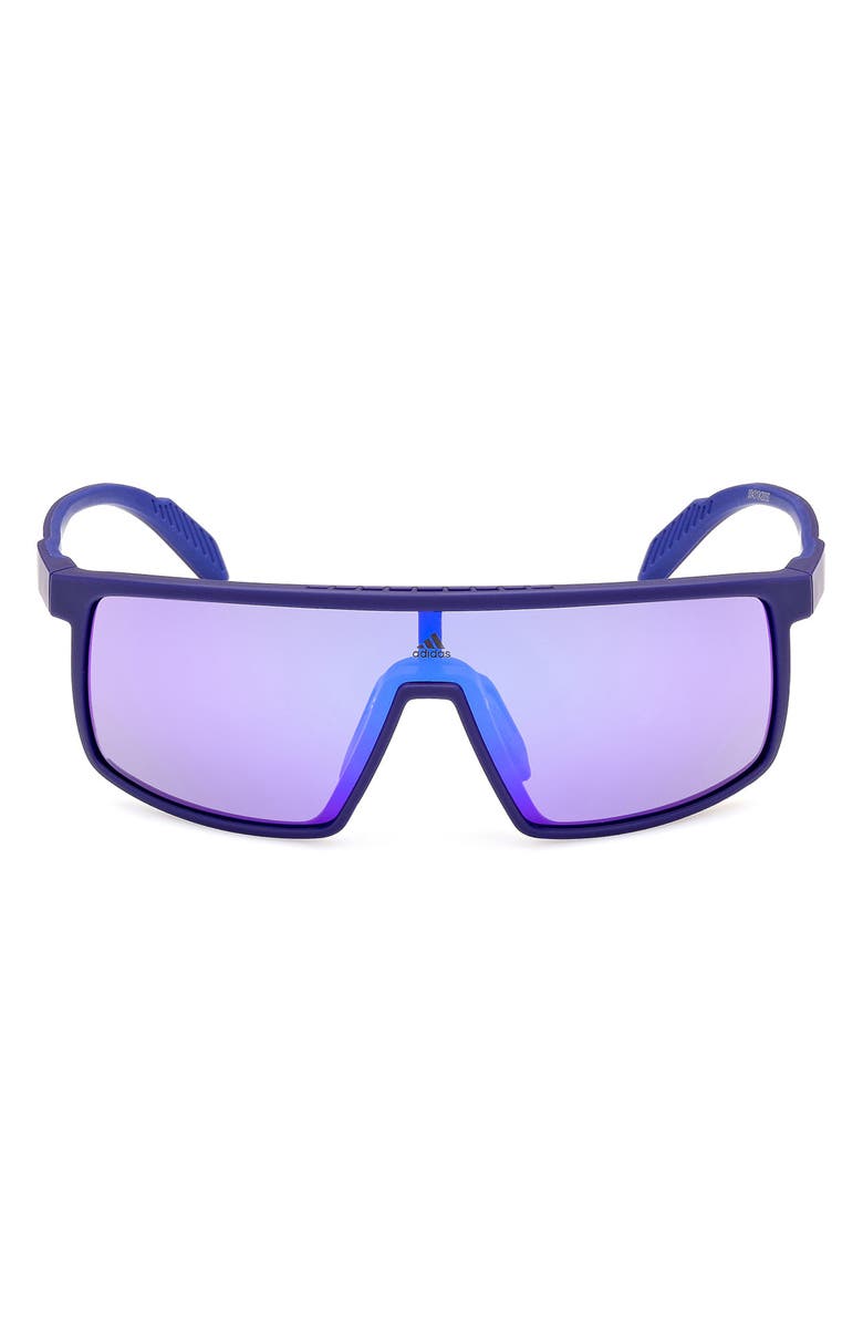 adidas Shield Sunglasses, Main, color, Blue / Mirror Violet