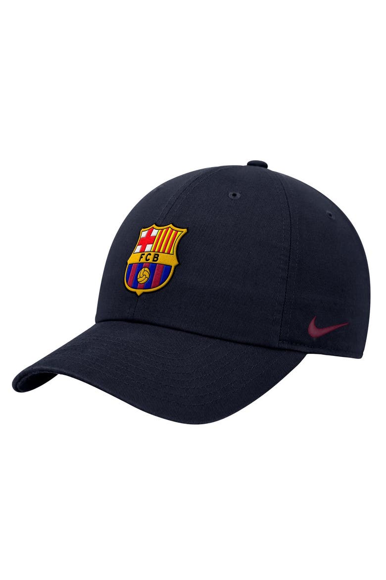 Men's Nike Navy Barcelona Club Adjustable Hat, Main, color, Navy