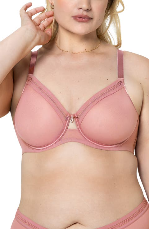 Sheer Mesh Underwire Unlined Bra