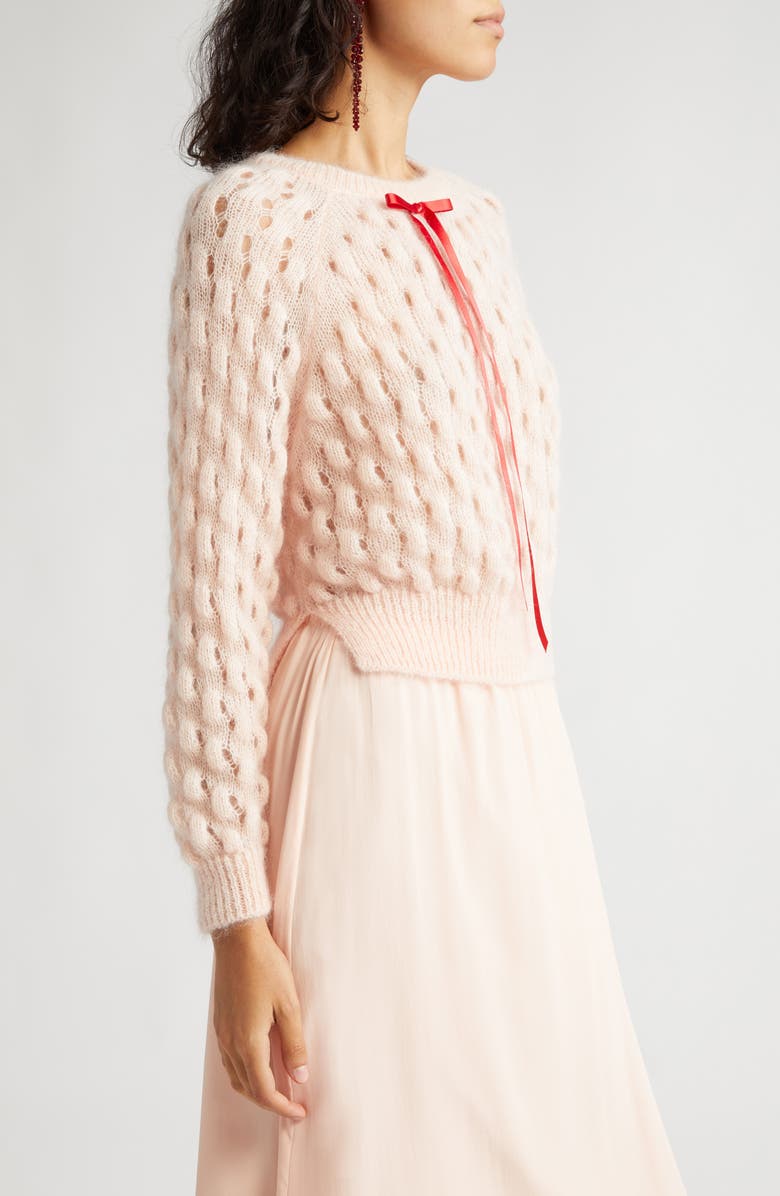 Simone Rocha Bubble Knit Mohair Blend Sweater, Alternate, color,