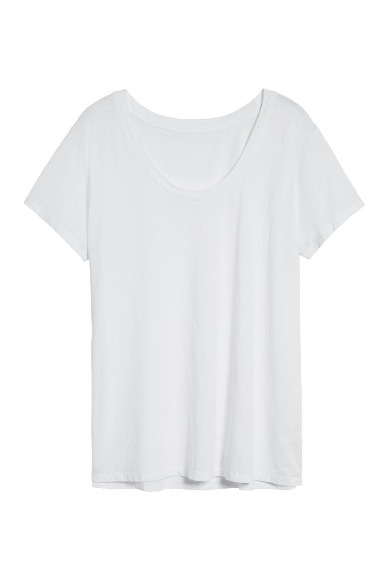 Burnout Boyfriend Tee, Alternate, color, WHITE