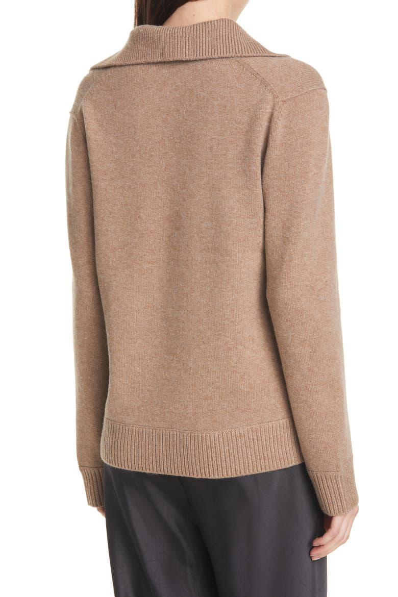Wool & Cashmere Polo Sweater, Alternate, color, H CHESTNUT