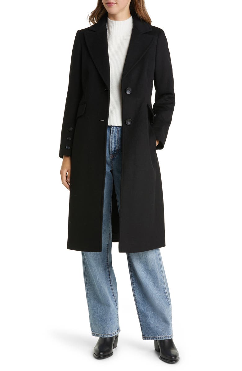 Sam Edelman Long Twill Coat, Alternate, color,