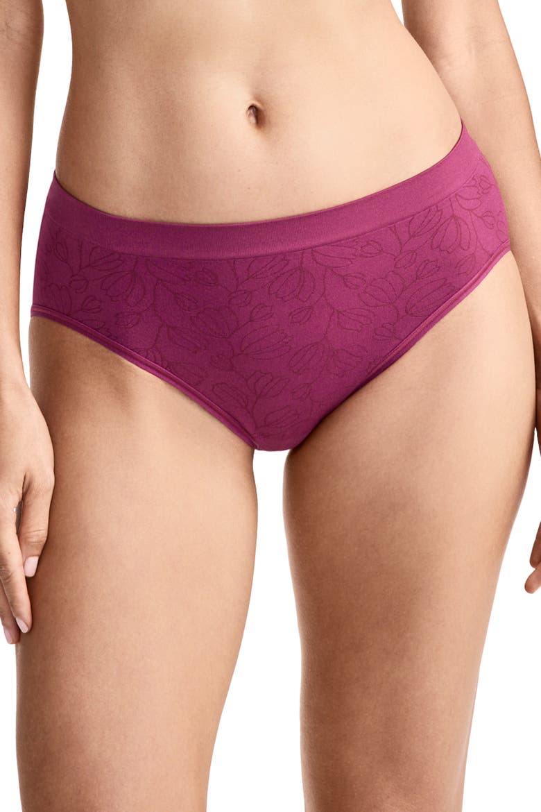 Women's Seamfree Hi-cut, Main, color, Berry Floral