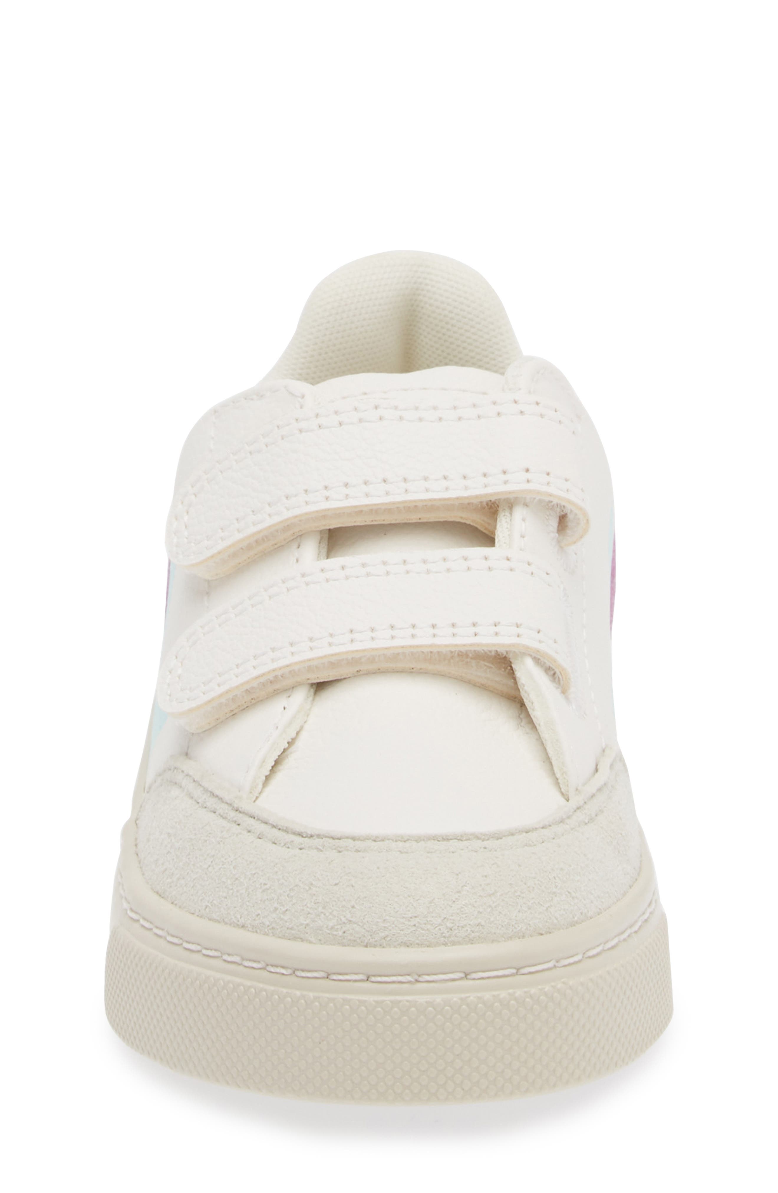Veja Kids' V-12 Sneaker, Alternate, color, Extra-White/ Multi/ Orchid