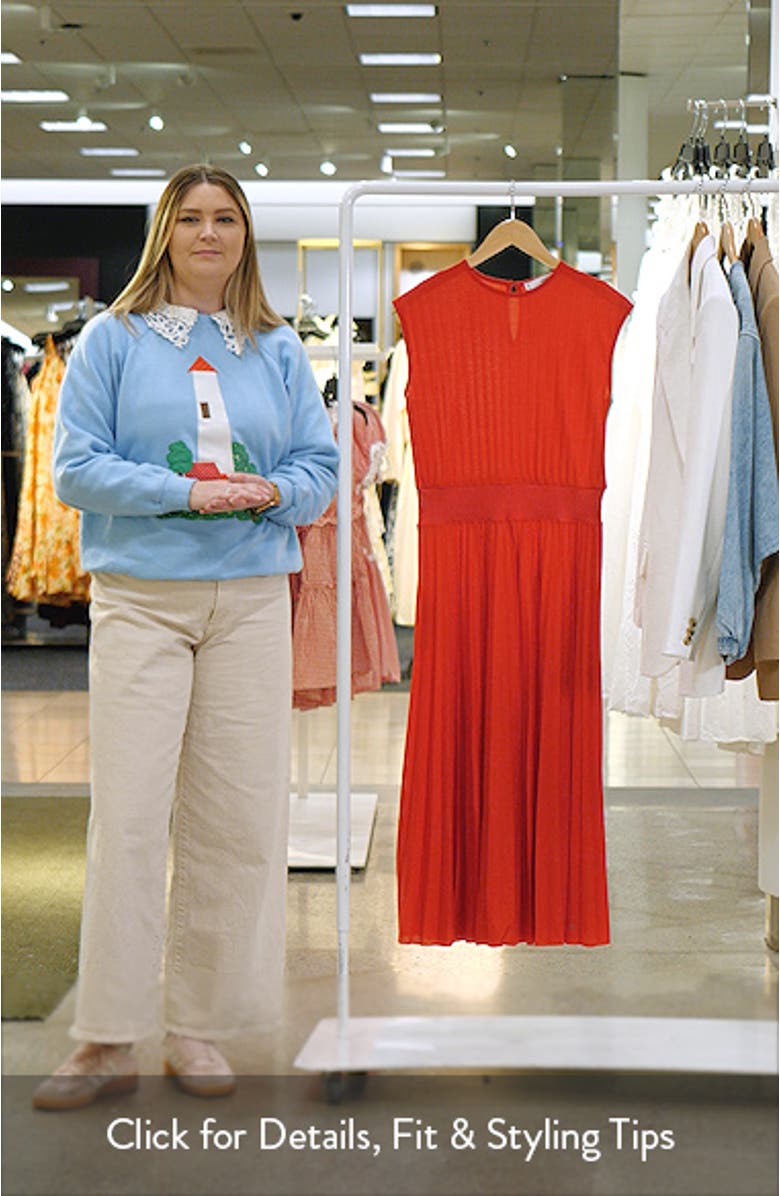 Pleated Midi Dress, sales video thumbnail